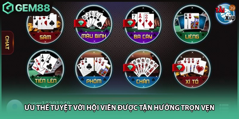 Ưu thế tuyệt vời hội viên được tận hưởng trọn vẹn